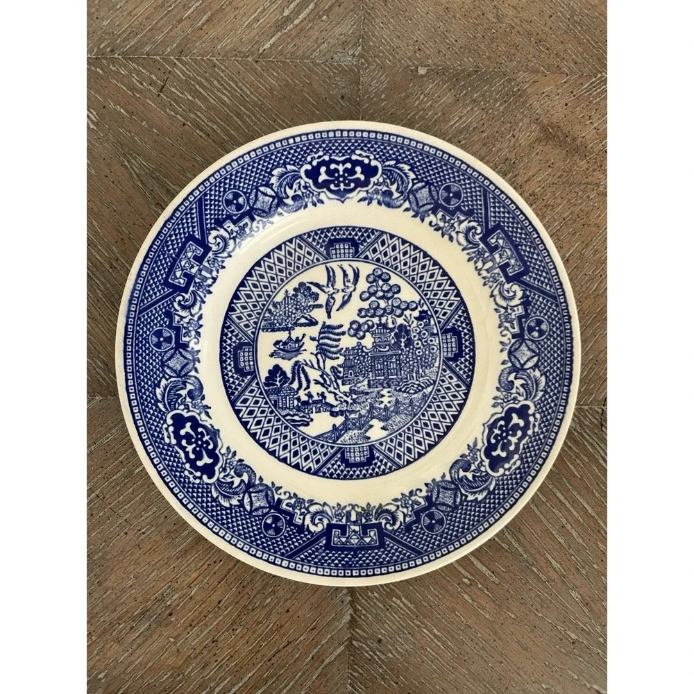 Vtg Willow Ware Blue Willow Transferware Bread & Butter Plate 6.25